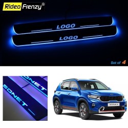 Buy Kia Sonet 3D Power LED Illuminated Sill/Scuff Plates | Anti-Rust Running Protection