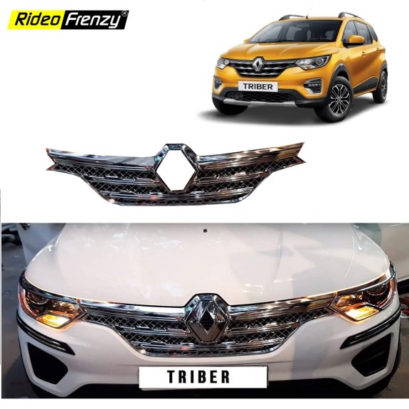 Buy Renault Triber Front Chrome Grill Garnish | Imported Quality Bently Design
