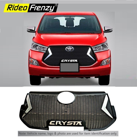 Buy Toyota Innova Crysta Customized Grill | Imported | ABS Moulded | Custom Fit Lexux Design