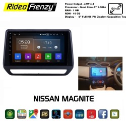 Buy Nissan Magnite Android Double Din Stereo System With Inbuilt Bluetooth | 9 inch Touch Screen | GPS Navigator