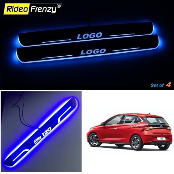 Buy Hyundai i20 Elite 2021 3D Power LED Illuminated Sill/Scuff Plates | Anti-Rust Running Protection