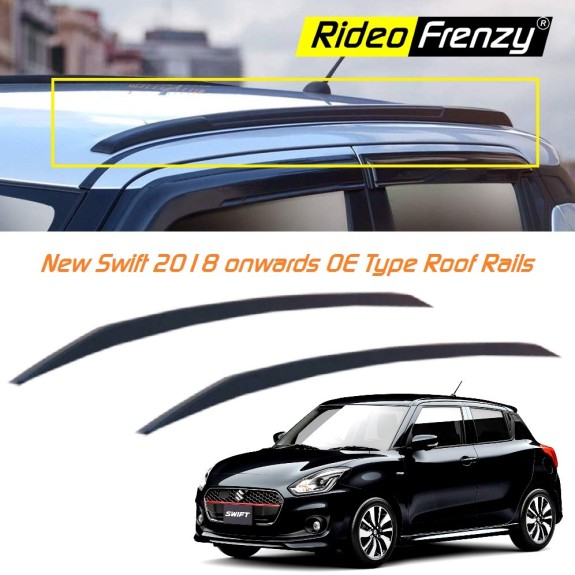 Buy New Maruti Swift 2018 onwards Roof Rails ABS Plastic | Imported Quality | Drill Free | OE Type Fitting