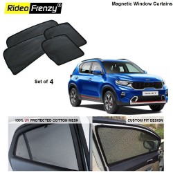 Buy Kia Sonet Magnetic Window Sunshades | 90% Heat Isolation