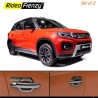 Buy Vitara Brezza 2020 Chrome Handle Garnish Covers with Bowl | Triple Chrome Plating