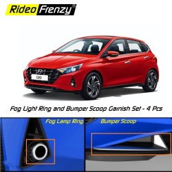 Buy New Elite i20 2020 Chrome Fog Lamp Garnish Covers online India | Best Selling i20 Elite 2020 Accessories