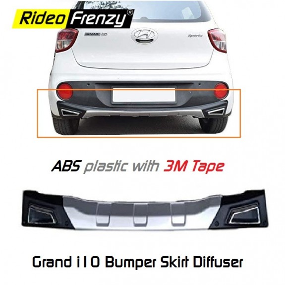 Buy Hyundai Grand i10 Sporty Bumper Skirt Diffuser | Imported ABS Plastic