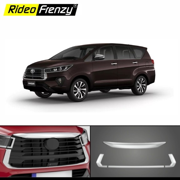 Buy Innova Crysta 2020 BS6 Front Chrome Grill Garnish | Imported Quality | Original OE Type Design