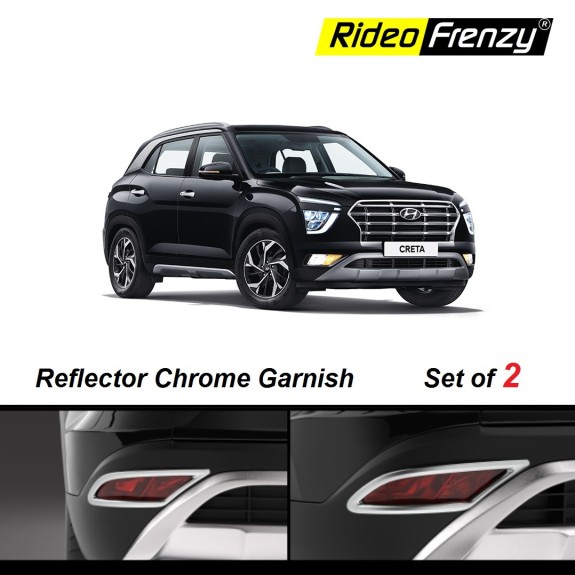 Buy Hyundai Creta 2020 Chrome Reflector Garnish | Triple Chrome Plating