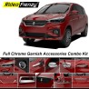 Buy New Ertiga 2018 | 2019 | 2020+ All Chrome Accessories Garnish Combo Kit | Rustfree & Triple Chrome Plating