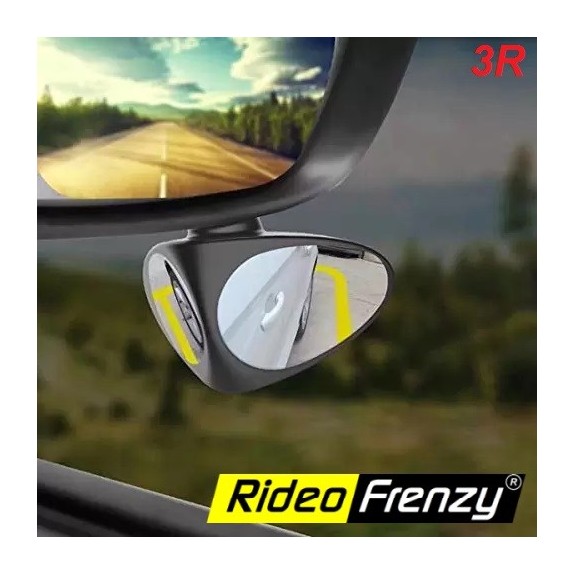 Buy Rear View Wide Angle Double Point Blind Spot Mirror Online India | Original 3R