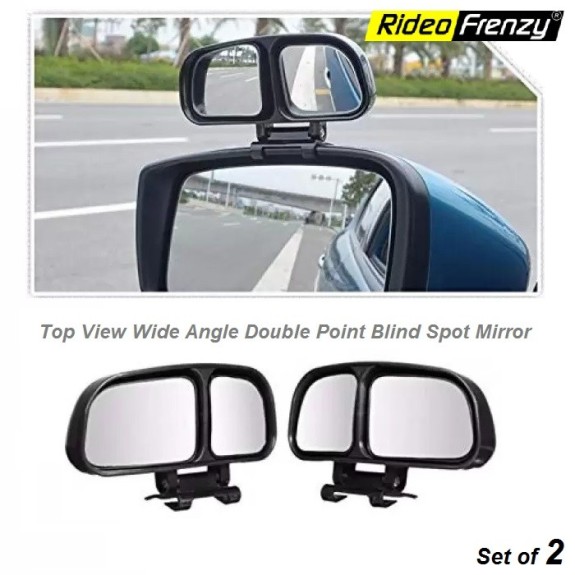 Buy Top View Wide Angle Double Point Blind Spot Mirror | Original 3R