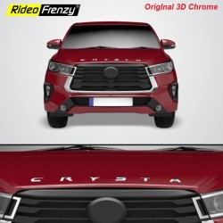 Buy Innova Crysta 3D Letters Chrome Logo Emblem Letters for Bonnet | Original Chrome Accessories