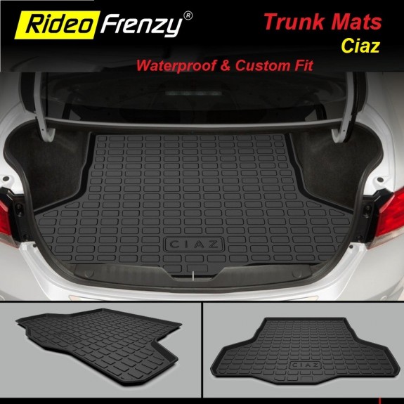 Buy Maruti Ciaz Rubber PVC Cargo Trunk/Boot/Dicky Mats | Heavy Duty Perfect Fit
