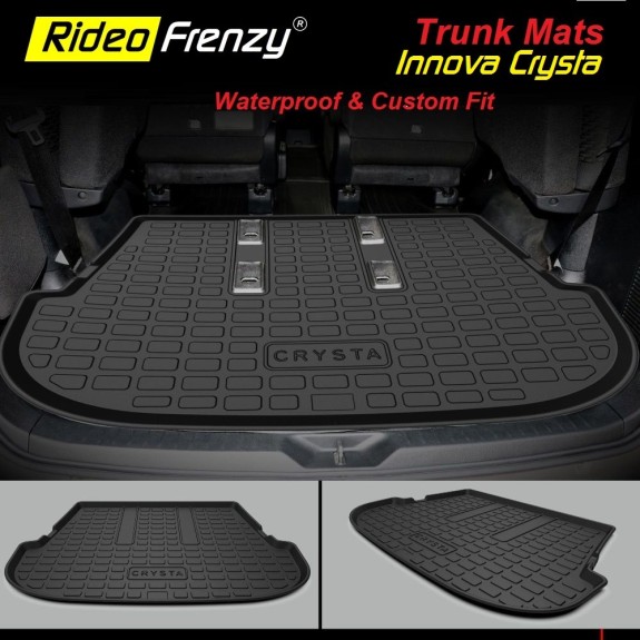 Buy Innova Crysta Rubber PVC Cargo Trunk/Boot/Dicky Mats | Heavy Duty Perfect Fit