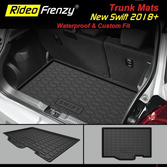 Buy Maruti New Swift 2018 | 2019 | 2020+ Rubber PVC Cargo Trunk/Boot/Dicky Mats | Heavy Duty Perfect Fit
