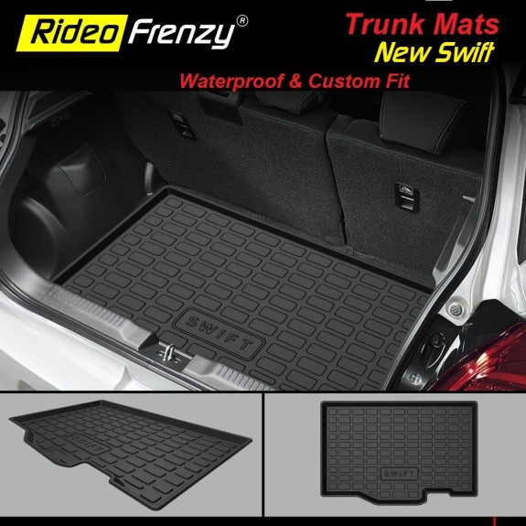 Buy Maruti New Swift Rubber PVC Cargo Trunk/Boot/Dicky Mats | Heavy Duty Perfect Fit