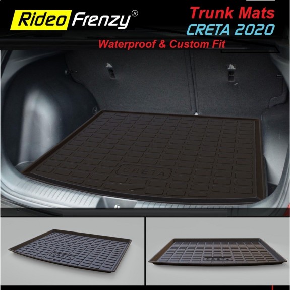 Buy Hyundai Creta 2020 Rubber PVC Cargo Trunk/Boot/Dicky Mats | Heavy Duty Perfect Fit