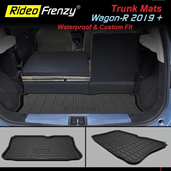 Buy Maruti New WagonR 2019+ Rubber PVC Cargo Trunk/Boot/Dicky Mats | Heavy Duty Perfect Fit