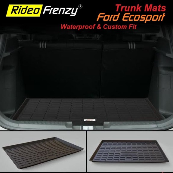 Buy Ford Ecosport Rubber PVC Cargo Trunk/Boot/Dicky Mats | Heavy Duty Perfect Fit