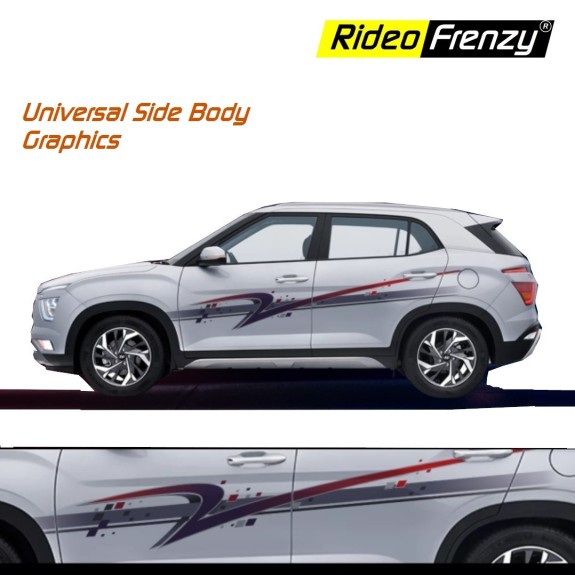 Buy Universal SUV Side Car Body Graphics Decal Stickers online India