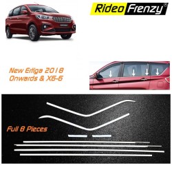 Buy New Suzuki Ertiga 2018 | 2019 | 2020+ & XL6 Full Lower Window Garnish | Stainless Steel