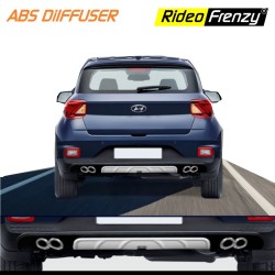 Buy Hyundai Venue Rear Bumper Diffuser with LED Stop Light | Sporty Dual Tone Design