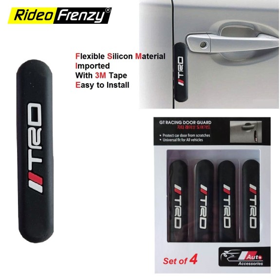 Buy TRD Type Silicone Car Door Guards | Rideofrenzy Auto Accessories | Set of 4