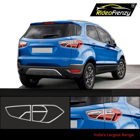 Buy New Ford Ecosport Chrome Tail Light Garnish Covers | Triple Chrome Plating
