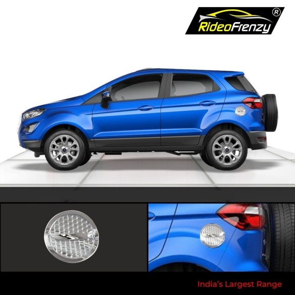 Ford EcoSport Chrome Petrol Fuel Tank Cover | Triple Layer Chrome Garnish
