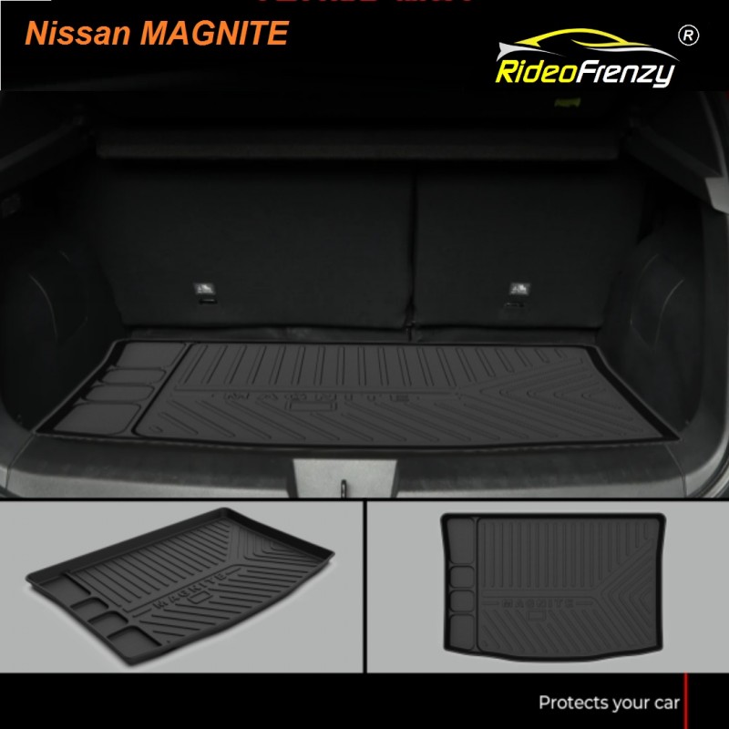 Buy Nissan MAGNITE Rubber PVC Cargo Trunk/Boot/Dicky Mats | Heavy Duty Perfect Fit