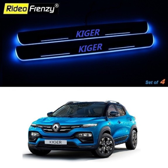 Renault Kiger 3D Power LED Illuminated Sill/Scuff Plates | Anti-Rust Running Protection