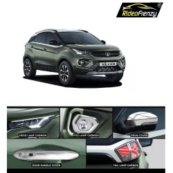 Buy New Tata NEXON Chrome Accessories Garnish Combo Kit | Headlight | Tail light | Mirror | Handle Chrome Garnish