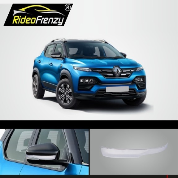 Buy Renault Kiger Chrome Side Mirror ORVM Garnish Covers | Triple Chrome Plating