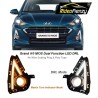 Buy Grand i10 NIOS Chromeline Dual Function LED DRL Day Time Running Lights | Matrix Type Turn Indicator Signal