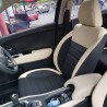 Buy RideoFrenzy Luxury Nappa Leather Car Seat Covers | Skin Fit Tailor Made | Buket Black and Beige | 20mm Evlon Foam