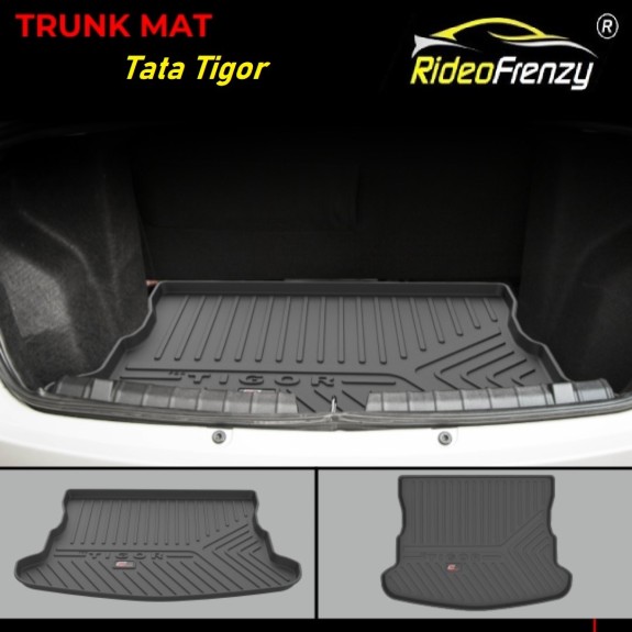 Buy Tata Tigor Rubber PVC Cargo Trunk/Boot/Dicky Mats | Heavy Duty Perfect Fit
