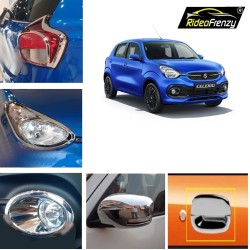 Buy Maruti Celerio 2021 Chrome Accessories Garnish Combo Kit | Rustfree & Triple Chrome Plating