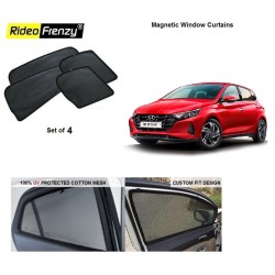 Buy Hyundai New i20 2020 onwards Magnetic Window Sunshades | 90% Heat Isolation