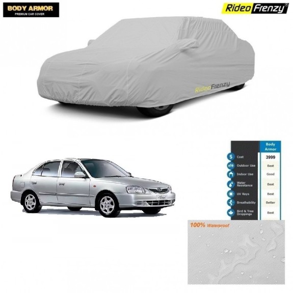 Buy 100% WaterProof Hyundai Accesnt Car Body Cover with Mirror Pockets | UV Resistant | No Color Bleeding