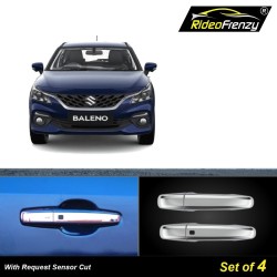 Buy New Maruti Baleno 2022 Door Chrome Handle Covers Garnish with Sensor Cut | Original OE Fitting | Triple Chrome Plating