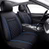 Buy RideoFrenzy Luxury Nappa Leather Car Seat Covers | Skin Fit Tailor Made | ClubClass Black and Blue Color | 20mm Evlon Foam