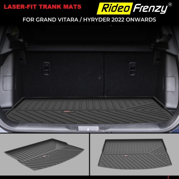 Buy Grand Vitara | Toyota Hyryder Laser-Fit Trunk/Boot/Dicky Mats | Heavy Duty Perfect Fit