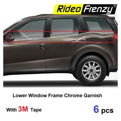 Buy Mahindra XUV500 Complete Lower Window Garnish | Stainless Steel | 6 Pcs Set