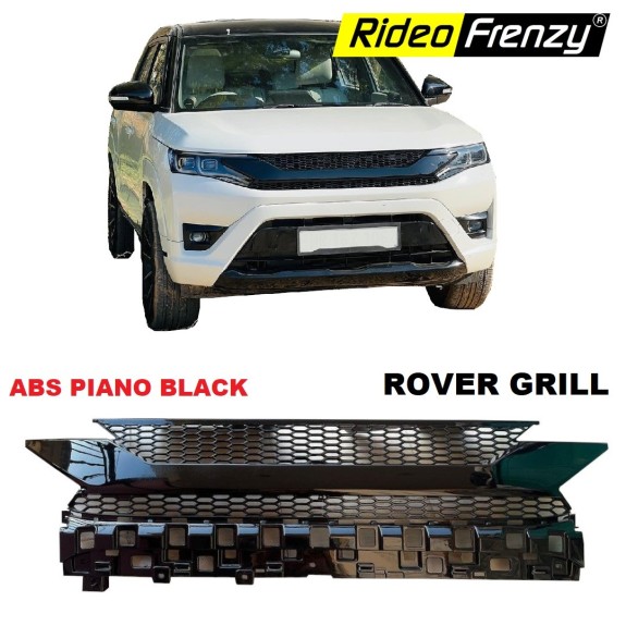 Buy NEW Brezza 2022 Modified Front Grill | Rover Style | Imported ABS Plastic | Piano Black