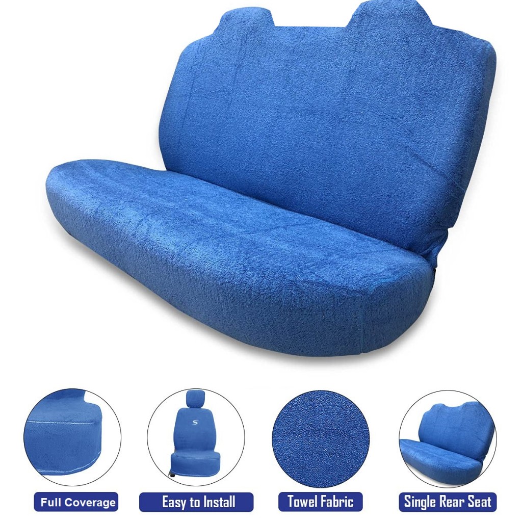 Buy Blue Towel Car Seat Covers online India
