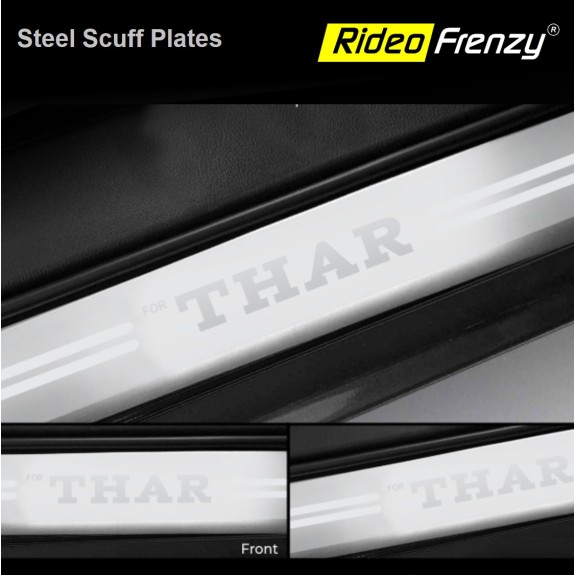 Buy New Mahindra Thar Scuff Sill Plates Stainless Steel | Anti-Rust Running Protection