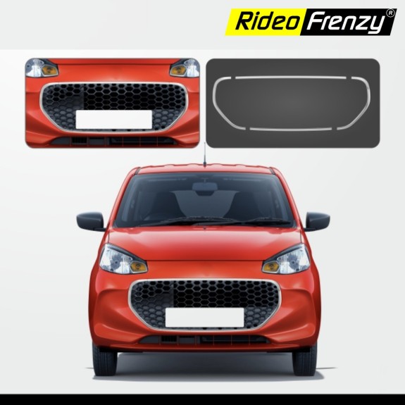 Buy New Alto K10 Chrome Front Grill Outline | Imported & ABS Moulded