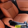 Buy RideoFrenzy Luxury Nappa Dream Tan Leather Car Seat Covers | Skin Fit Tailor Made | 20mm Evlon Foam