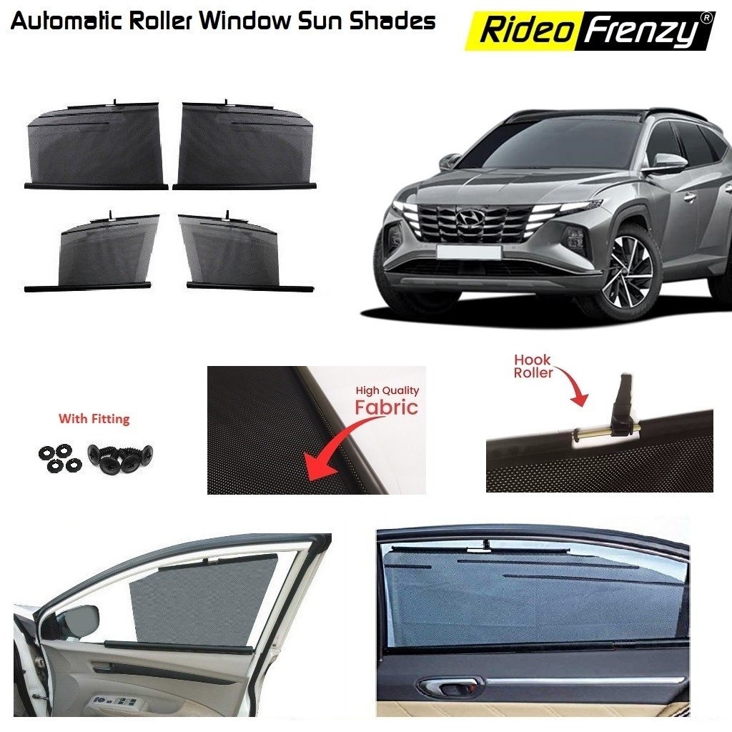 Buy Hyundai Tucson Automatic Side Window Sun Shades online at low prices-RideoFrenzy