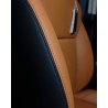 Buy Innova Crysta Silky Nappa Leather Seat Covers | RideoFrenzy | Black & Tan Color Original